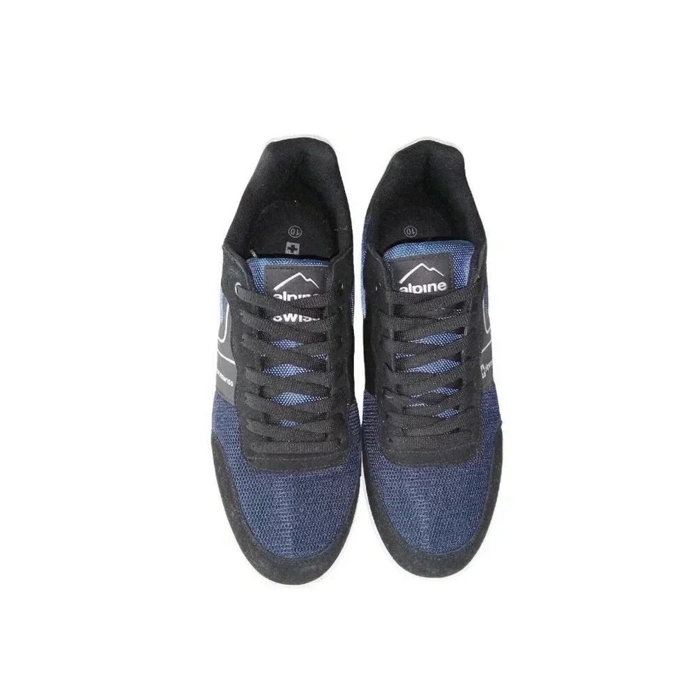 Alpine Swiss Liam Mens Fashion Sneakers Suede Trim Low Top Lace Up Shoes sz 10
